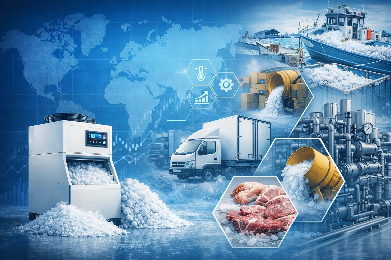 Which Industries Do Flake Ice Machines Mainly Serve?